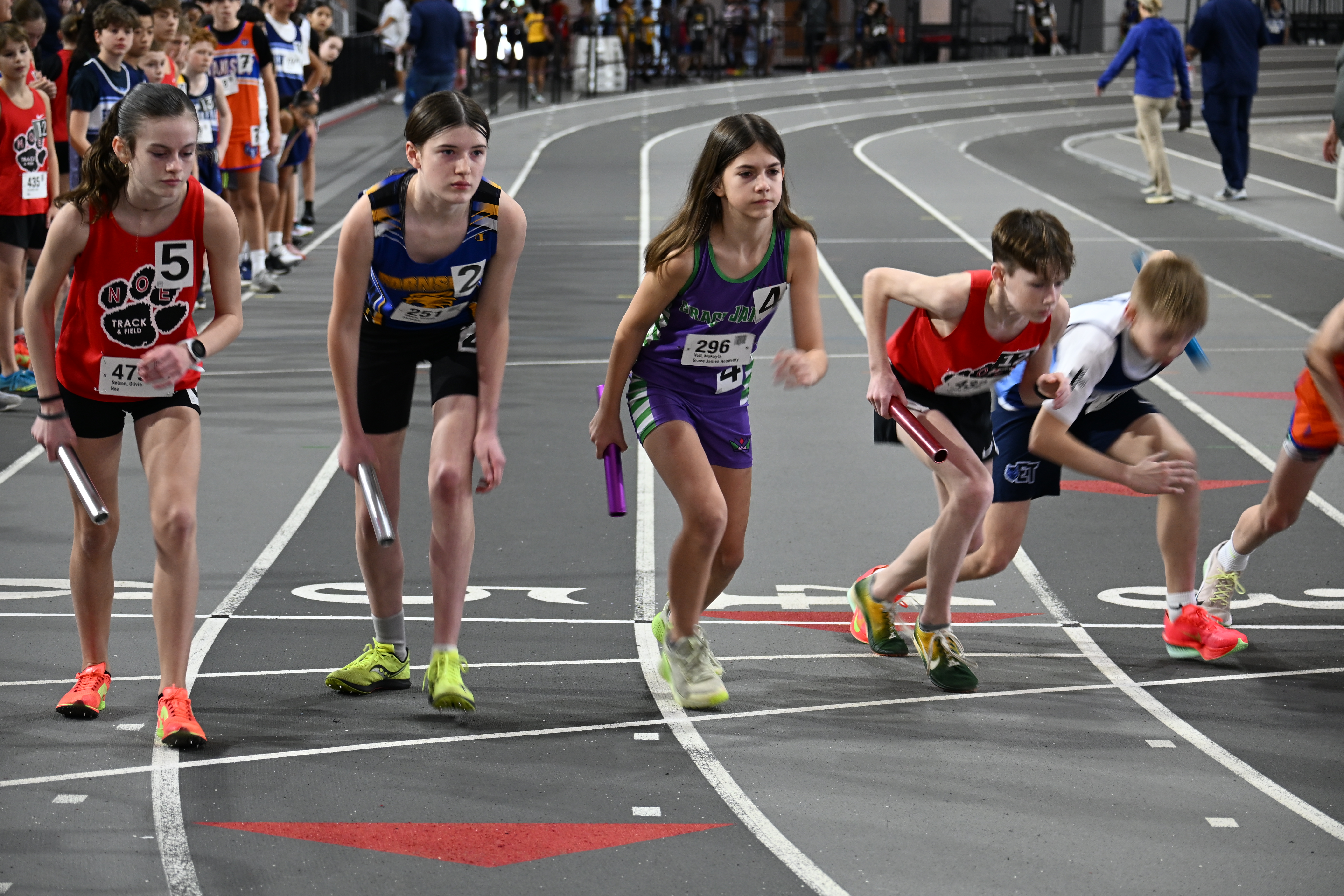Track athletes win at indoor state